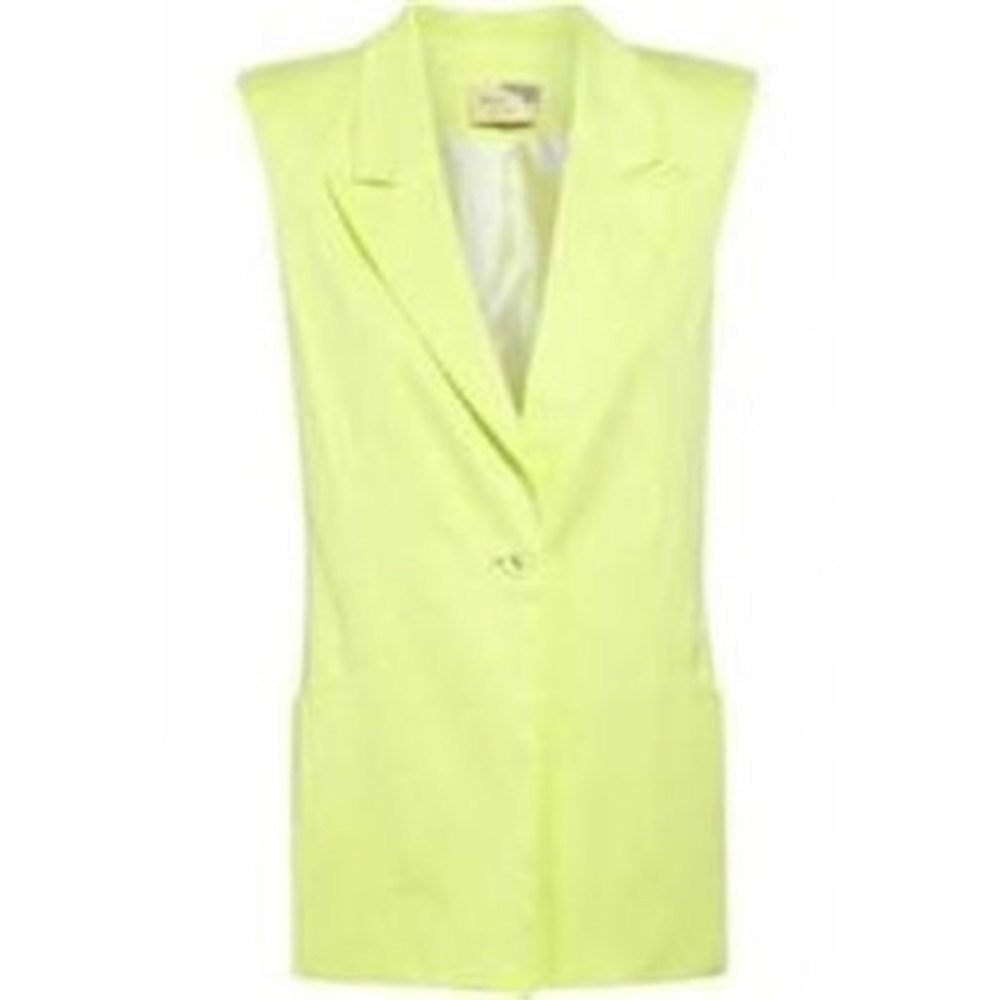 Elizabeth and James Edmund vest size 2 lime green yellow